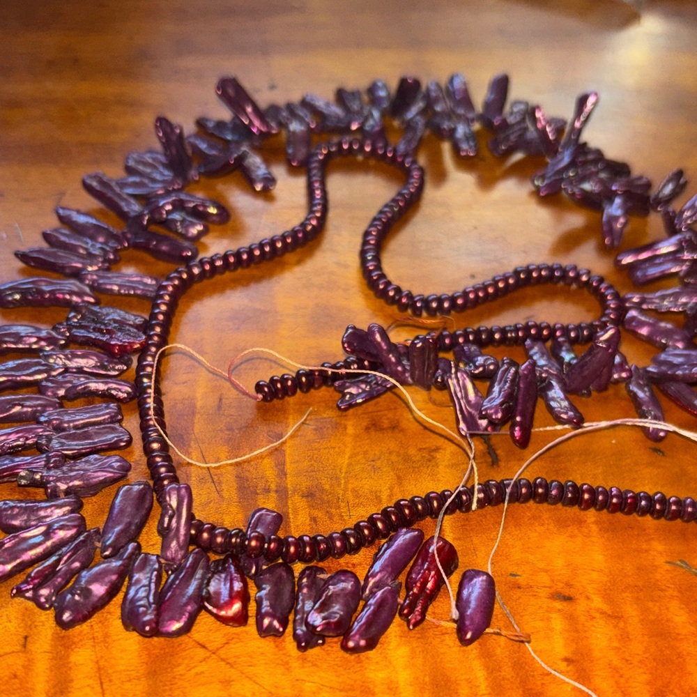 Elegant Purple Bead strands - Picture 4 of 6
